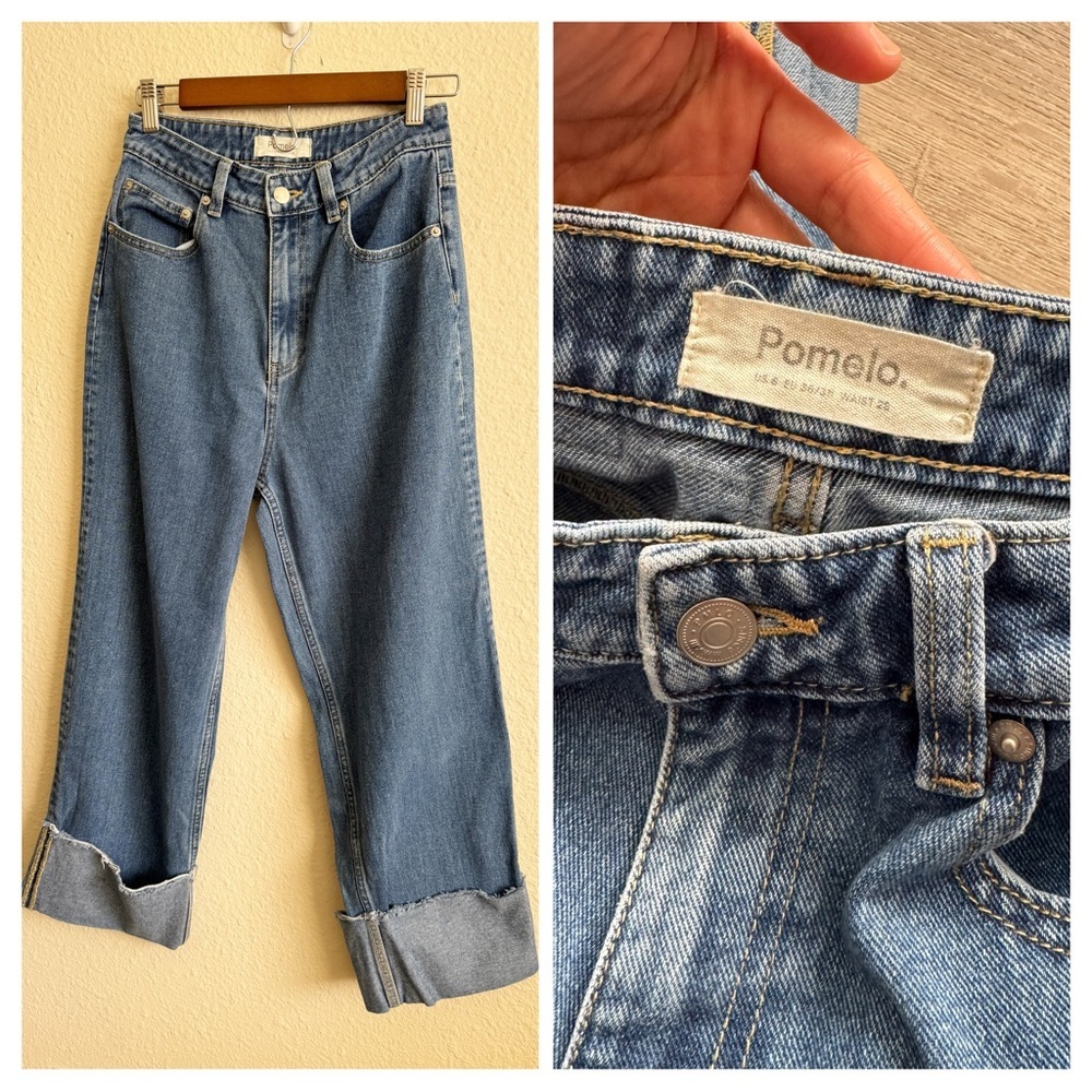 Pomelo relaxed straight blue women’s Jeans-Size US6